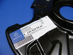 Osłona tarczy hamulcowej  przednia lewa W 220