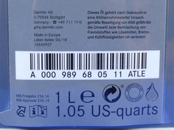 Oryginalny Olej do Skrzyni Biegów Mercedes ATF 134 (MB 236.14) | Czerwony