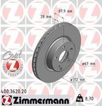 Tarcza hamulcowa przód W 211 C 219 312 mm
