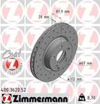 Tarcza hamulcowa przednia SPORT COAT Z W 211 W 219 312 mm