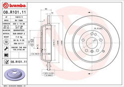 Tarcza hamulcowa tył    W 164 X 164 W 251 330 mm 