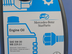 Olej  Mercedes  5W30 1L. MB 229.51   