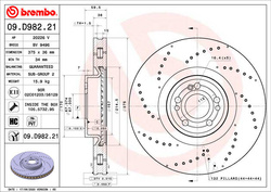 Tarcza hamulcowa przód C 167 V 167 X 167 375 mm