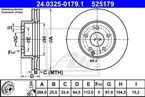 Tarcza hamulcowa przednia C 204 W 204 288 mm