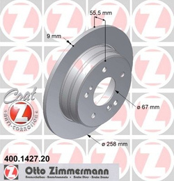 Tarcza hamulcowa tylna  W 124  W 201 W 202