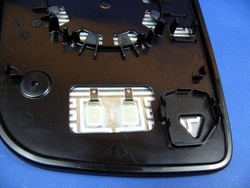 Wkład lusterka lewy  podgrzewany moc.okrągłe  + PTS   SPRINTER 906  od 07/2010  OE