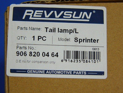 Lampa tylna lewa SPRINTER 906 CRAFTER