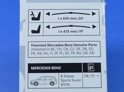 Pióra wycieraczek  650 / 475   W 246  OE