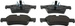 Klocki hamulcowe przednie W 164 X 164 W 251 W 463  W 211 4 MATIC