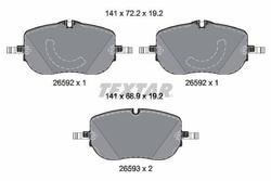 Klocki hamulcowe przednie  W 206   C 236 