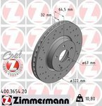 Tarcza hamulcowa przód   W 204  C 207 W 212  SPORTPAKIET 332 mm