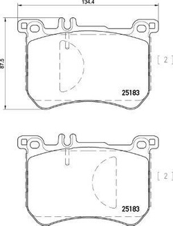Klocki hamulcowe  przednie  W 222 R 231