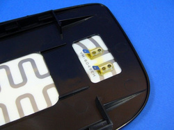 Wkład lusterka lewy podgrzewany mocowanie prostokątne CRAFTER  SPRINTER 906  od 06/2010