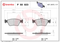 Klocki hamulcowe przód   R 170 W 202  C 208 W 210